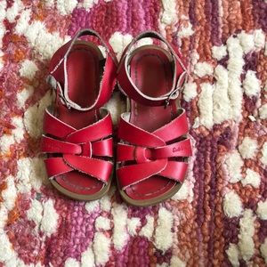 Red saltwater sandal